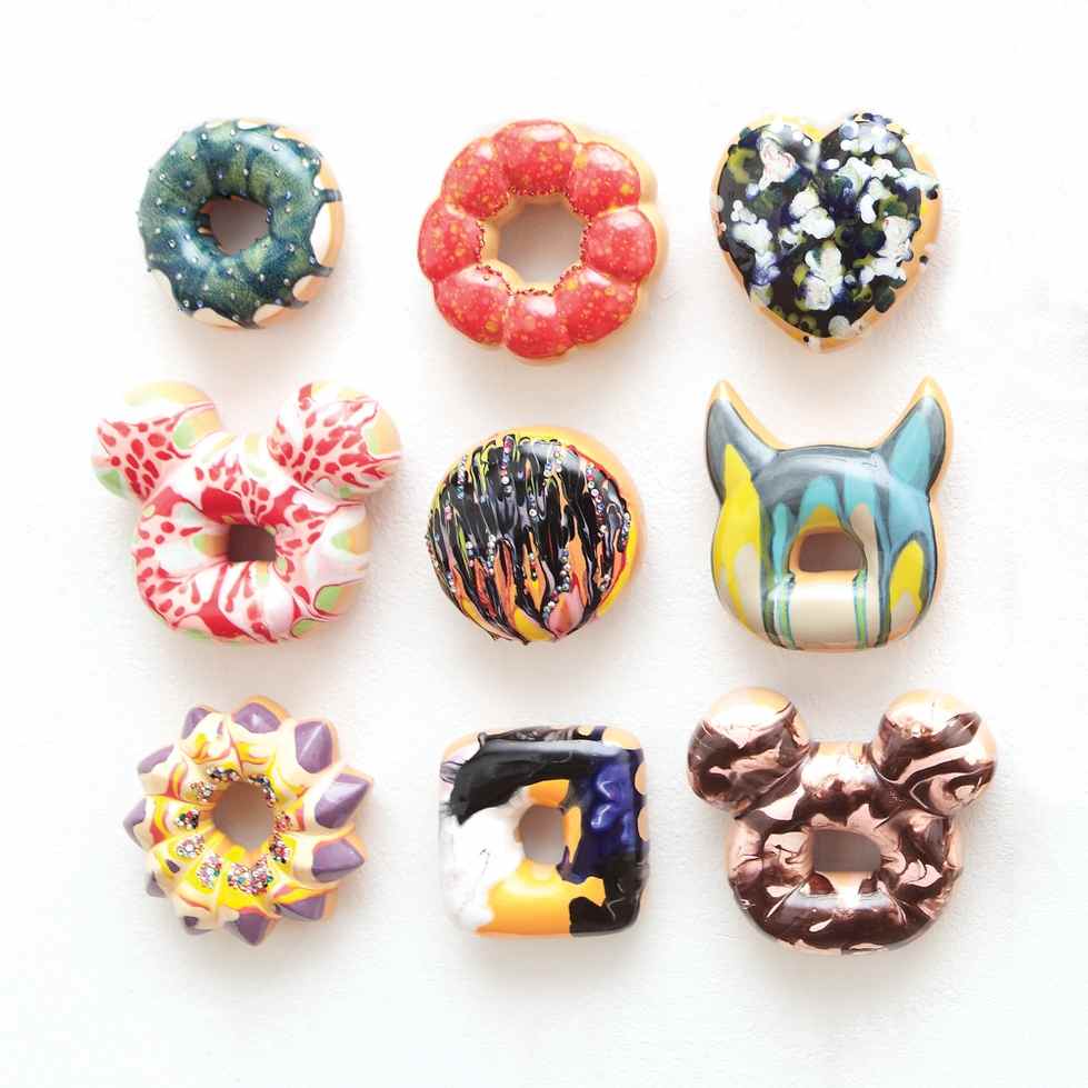 artwork of donuts